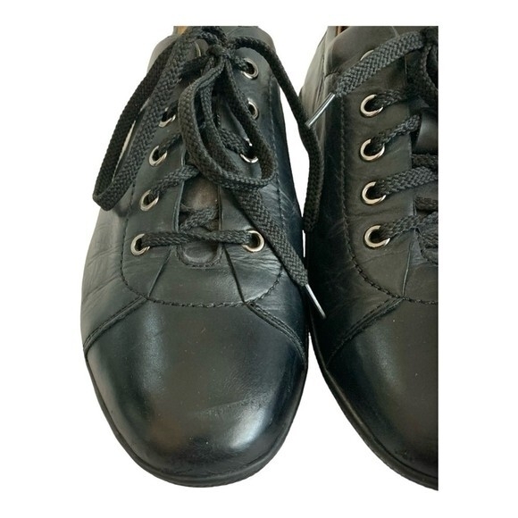VITTO ROSSI Black Leather Lace-Up Sneakers Men’s Casual Comfy Shoes US 8 main image 5